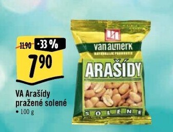 Pražené arašídy Van Almerk