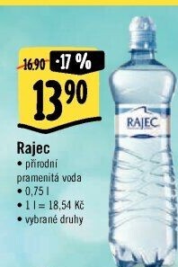 Přírodní voda Rajec