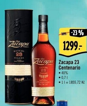 Rum 23 YO Centenario Ron Zacapa