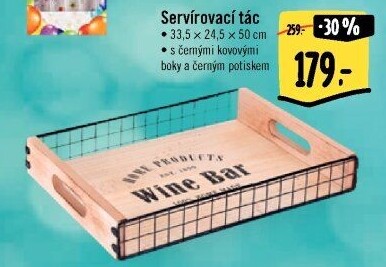 Servírovací tác dřevěný