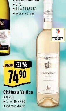 Vína Chateau Valtice