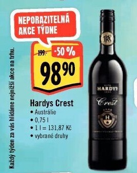 Vína Crest Hardys