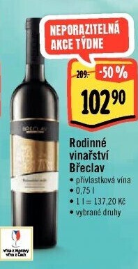 Vína Vinařství Břeclav - přívlastková