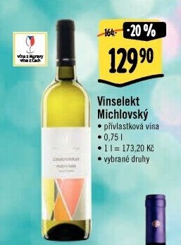 Vína Vinselekt Michlovský - přívlastková