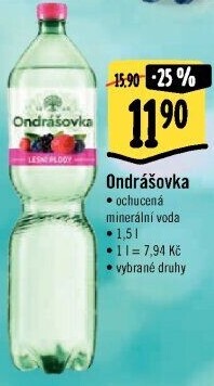 Voda ochucená Ondrášovka