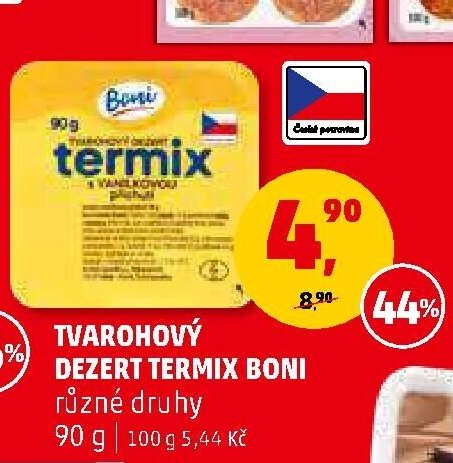 Tvarohový dezert Termix Boni