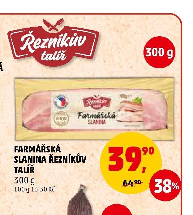 Farmářská slanina Řezníkův talíř