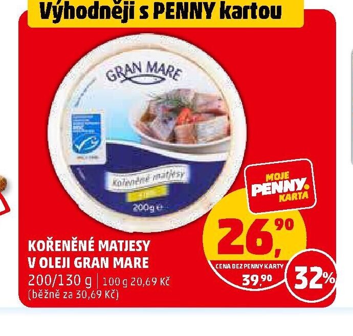 Kořeněné matjesy v oleji Gran Mare