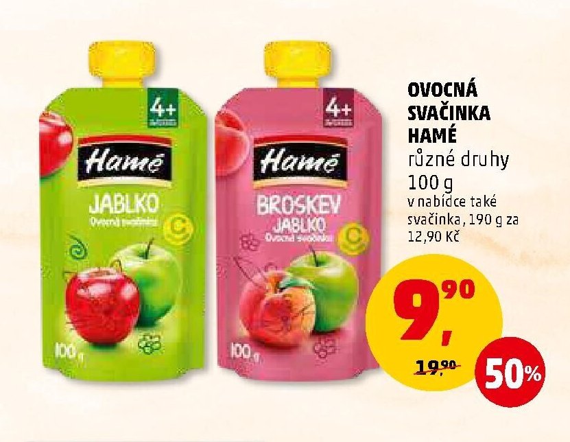 OVOCNÁ SVAČINKA HAMÉ