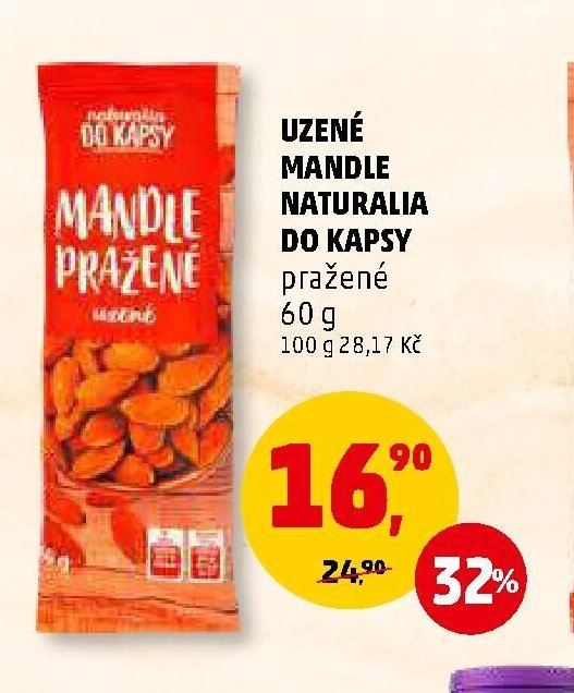 UZENÉ MANDLE NATURALIA DO KAPSY