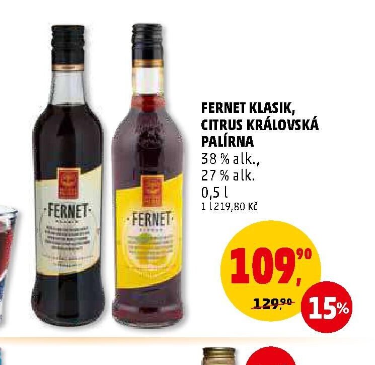 Fernet Klasik, Citrus Královská palírna