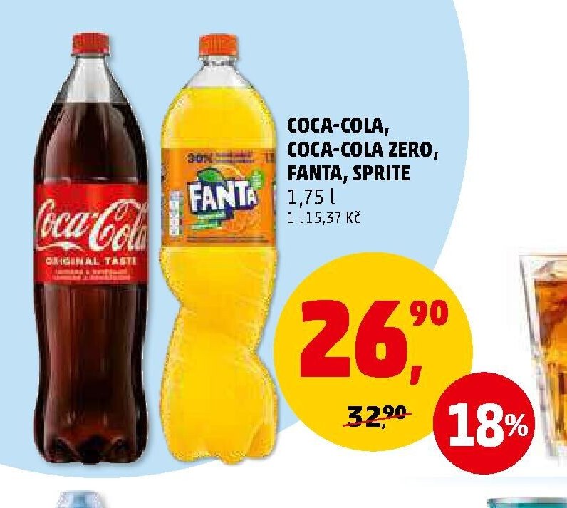 Coca-Cola, Coca-Cola Zero, Fanta, Sprite