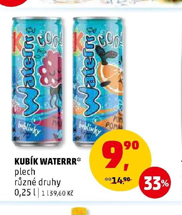 Kubík Waterr* plech