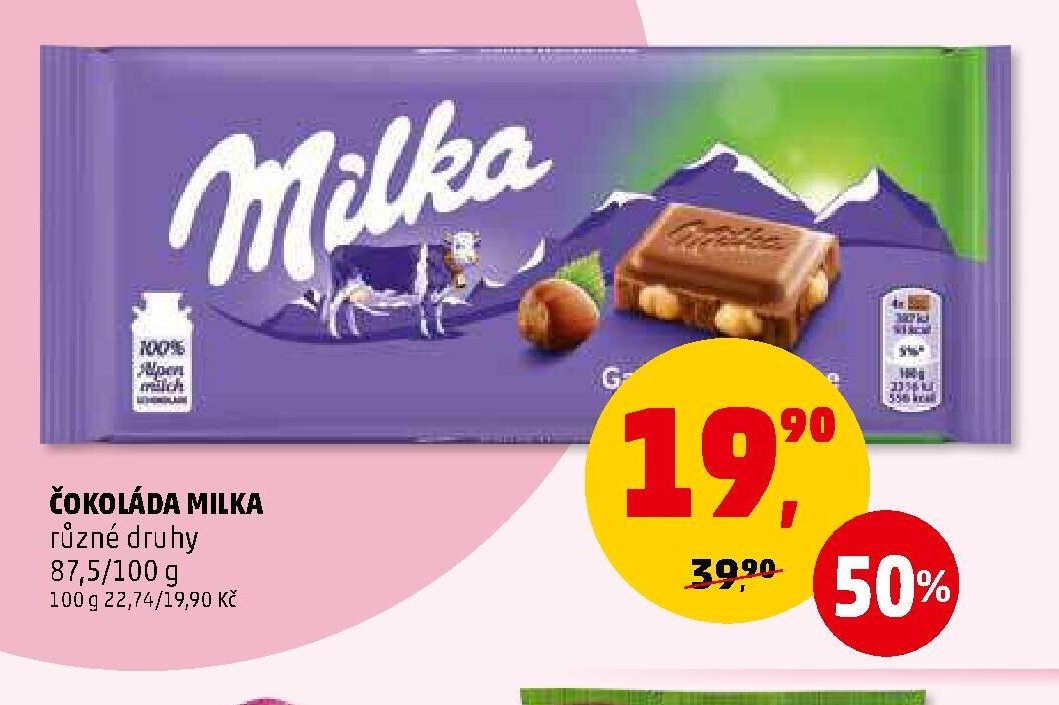 ČOKOLÁDA MILKA