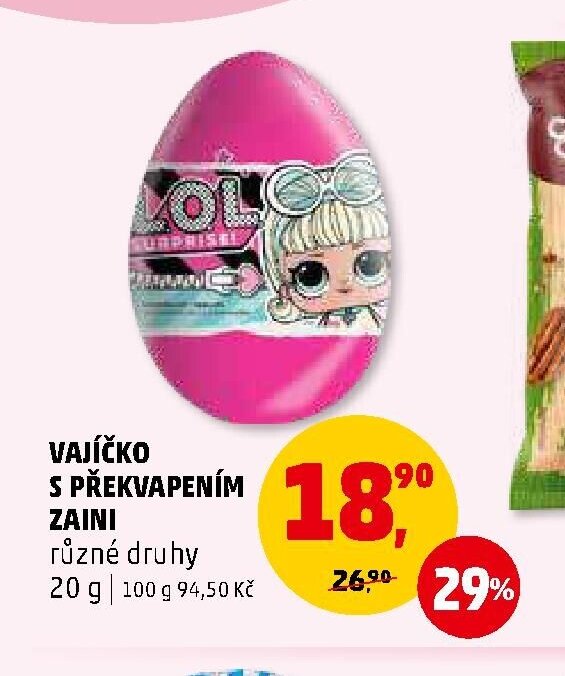 VAJÍČKO S PŘEKVAPENÍM ZAINI