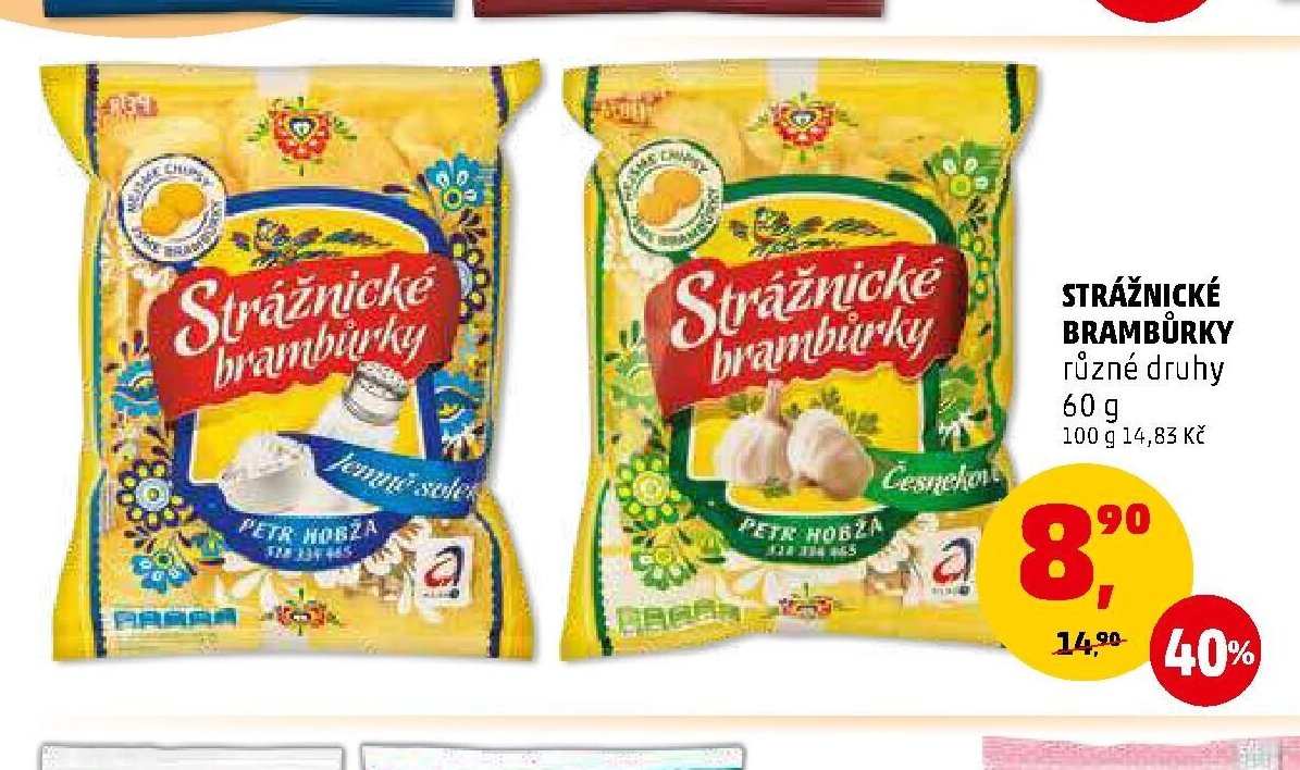 STRÁŽNICKÉ BRAMBŮRKY různé druhy