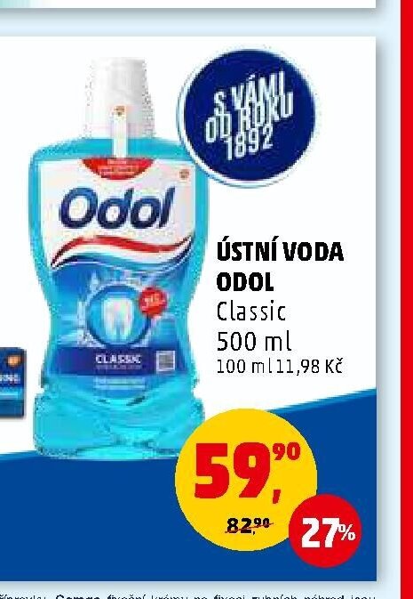ÚSTNÍ VODA ODOL Classic