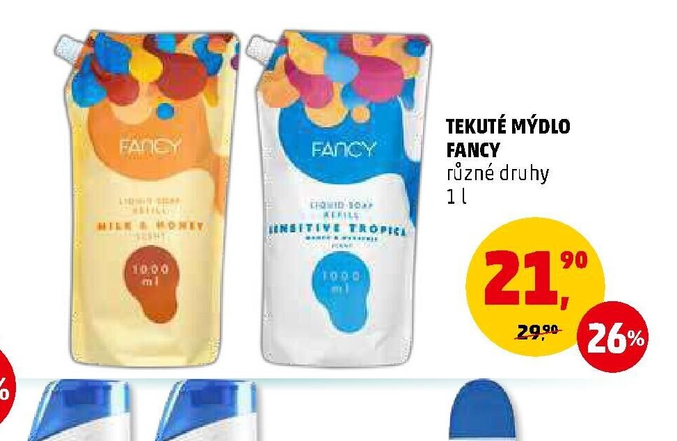 TEKUTÉ MÝDLO FANCY různé druhy 1 l