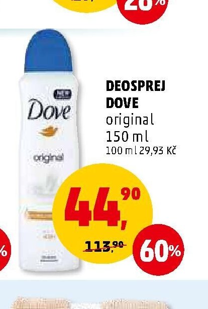 DEOSPREJ DOVE original 150 ml