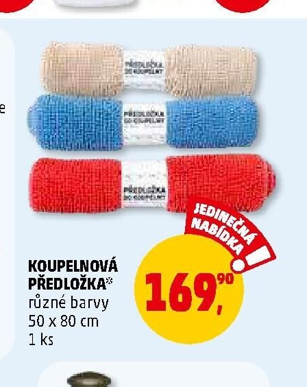 KOUPELNOVÁ PŘEDLOŽKA různé barvy