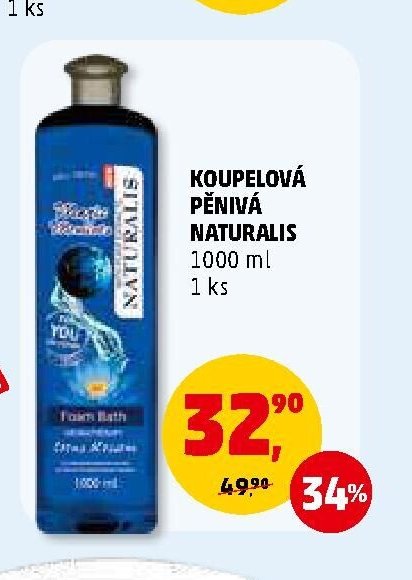 KOUPELOVÁ PĚNIVÁ NATURALIS 1000 ml