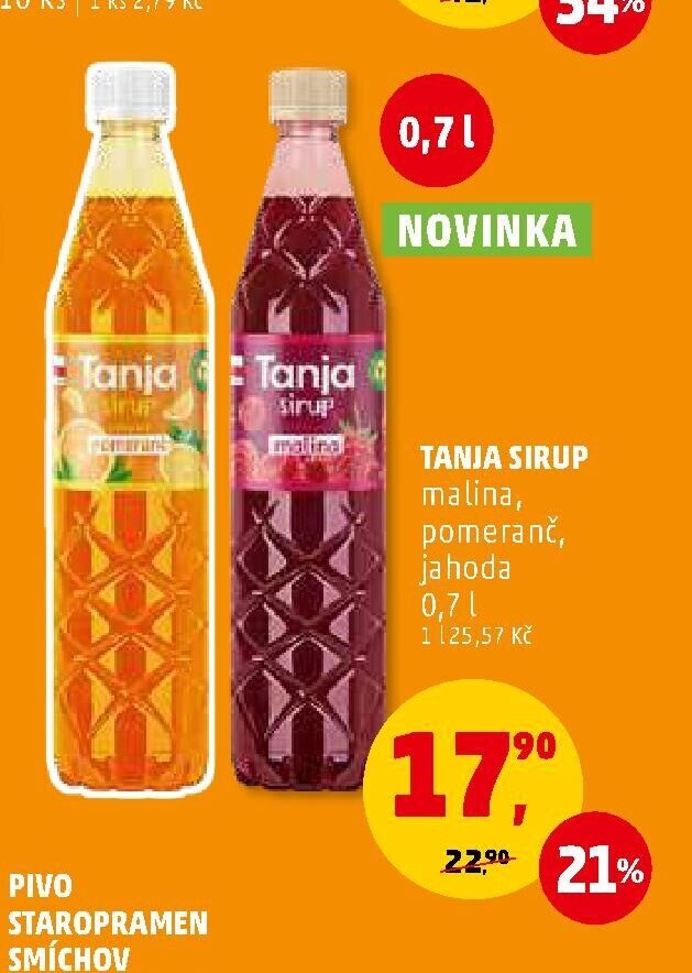 Tanja sirup 0,7 l