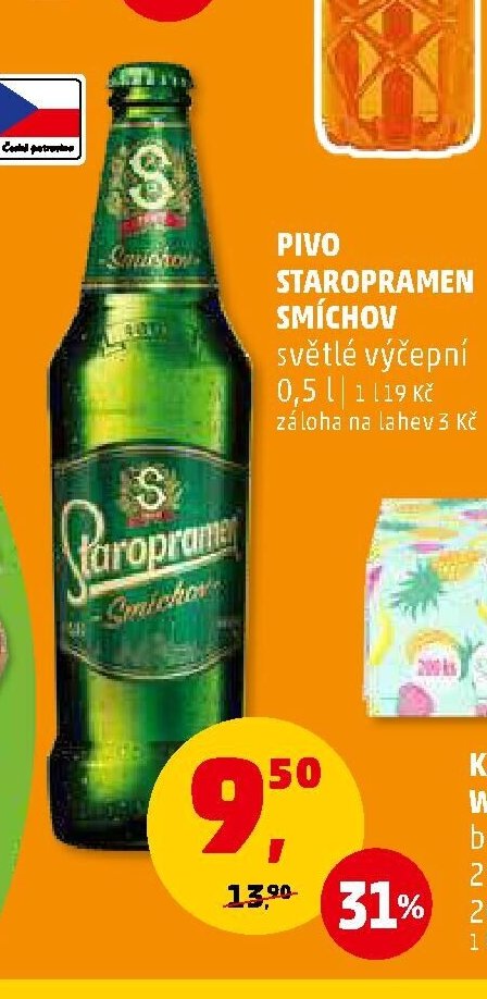 Pivo Staropramen Smíchov 0,5 l