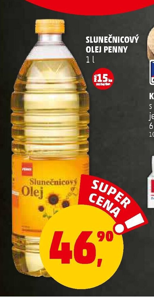 Slunečnicový olej Penny 1 l