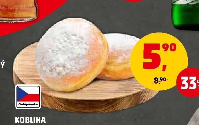 Kobliha s ovocnou náplní s příchutí meruněk 65 g