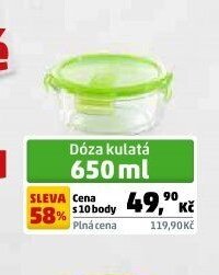 Dóza kulatá 650 ml