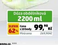 Dóza obdélníková 2200 ml