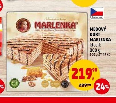 Medový dort Marlenka