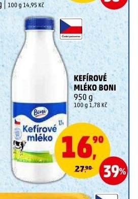 KEFÍROVÉ MLÉKO BONI