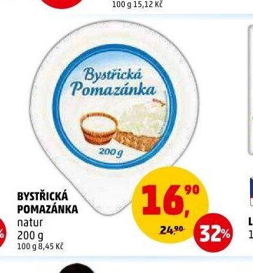 Bystřická pomazánka natur