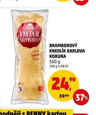 Bramborový knedlík Karlova Koruna