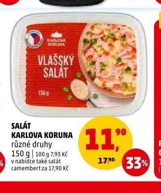 Salát Karlova Koruna různé druhy