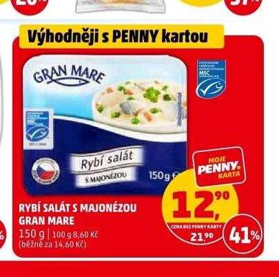 Rybí salát s majonézou Gran Mare