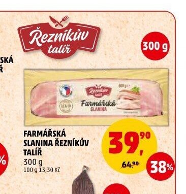Farmářská slanina Řezníkův talíř
