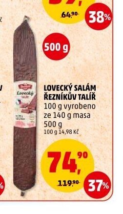 Lovecký salám Řezníkův talíř