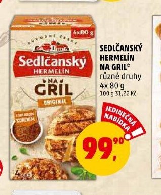 Sedlčanský Hermelín na gril