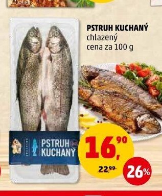 Pstruh kuchaný chlazený