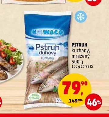 Pstruh kuchaný mražený