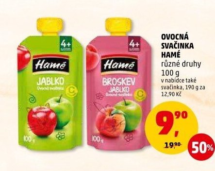 OVOCNÁ SVAČINKA HAMÉ různé druhy