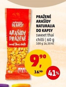 PRAŽENÉ ARAŠÍDY NATURALIA DO KAPSY