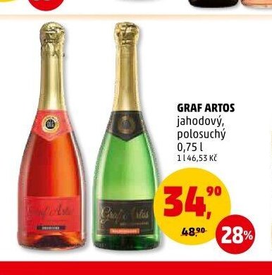 Graf Artos jahodový, polosuchý
