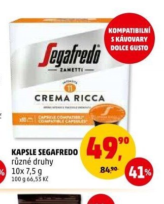 KAPSLE SEGAFREDO různé druhy