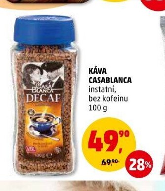 KÁVA CASABLANCA instantní, bez kofeinu