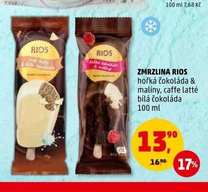 ZMRZLINA RIOS hořká čokoláda & maliny, caffe latté bílá čokoláda