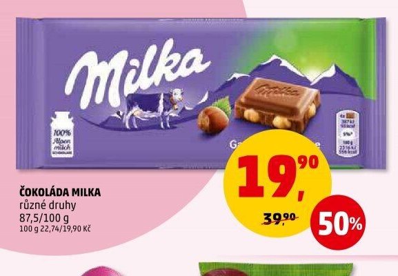 ČOKOLÁDA MILKA