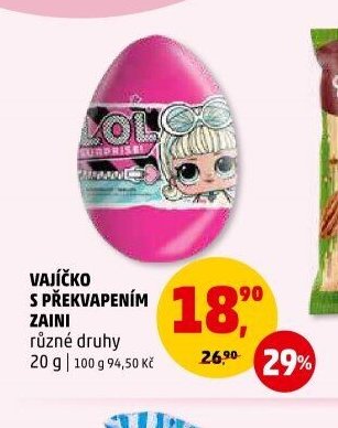 VAJÍČKO S PŘEKVAPENÍM ZAINI